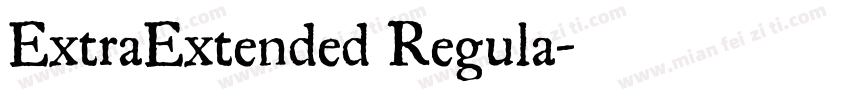 ExtraExtended Regula字体转换